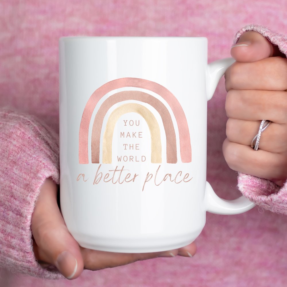Mug with rainbow
