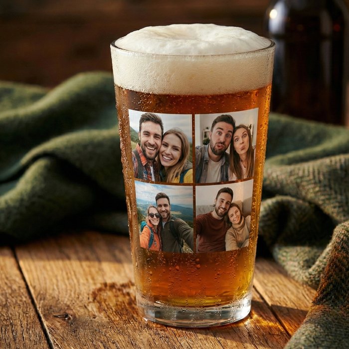 A custom beer glass