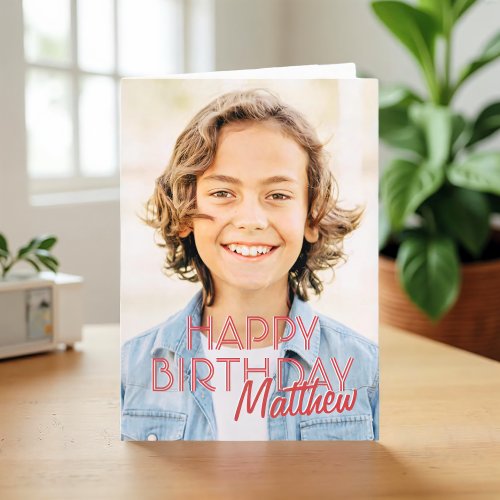 Photo birthday card