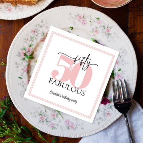 Birthday party napkins