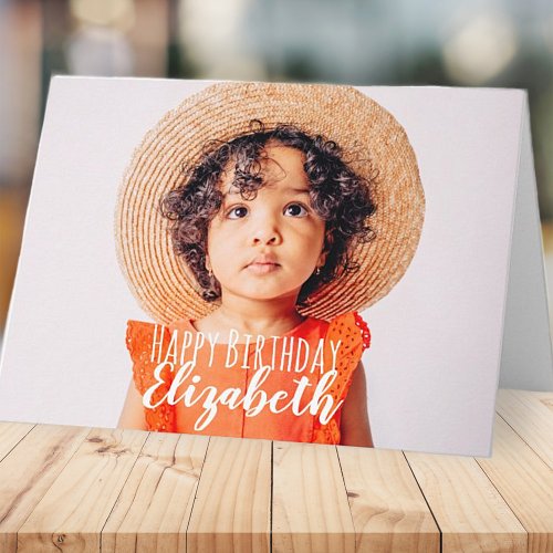 Photo birthday card