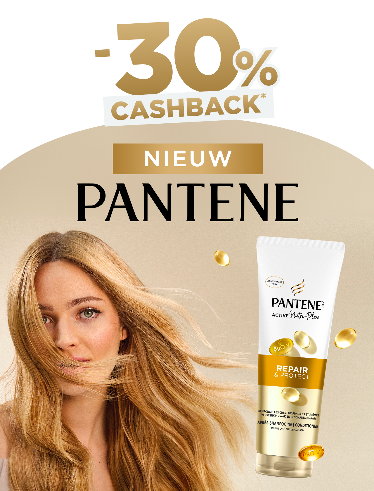 -30% cahsback* - Nieuw - Pantene