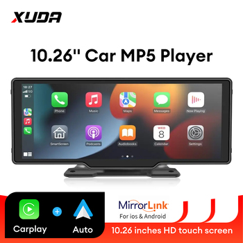 Xuda 10.26inch carplay נגן mp5 נייד bt touch srceen אלחוטי carplay אנדרואיד אוטומטי רכב רדיו עבור אפל או אנדרואיד וידאו