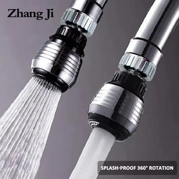 ZhangJi 360 Degree Kitchen Faucet Aerator 2 Modes Adjustable Water Filter Diffuser Water Saving Nozzle Faucet Connector Shower