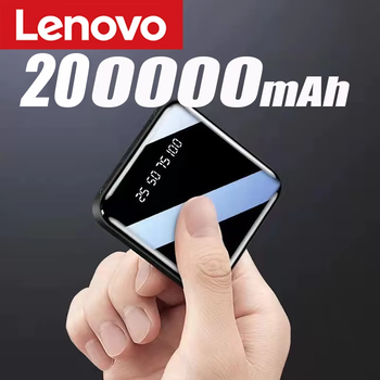 לנובו 200000mah בנק כוח מיני מסך ראי מטען נייד הוביל סוללה חיצונית Powerbank דיגיטלית עבור קסומי Huawi iphone