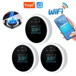 גלאי גז חכם עם חיבור WIFI | התראות מיידיות לנייד דרך אפליקציה