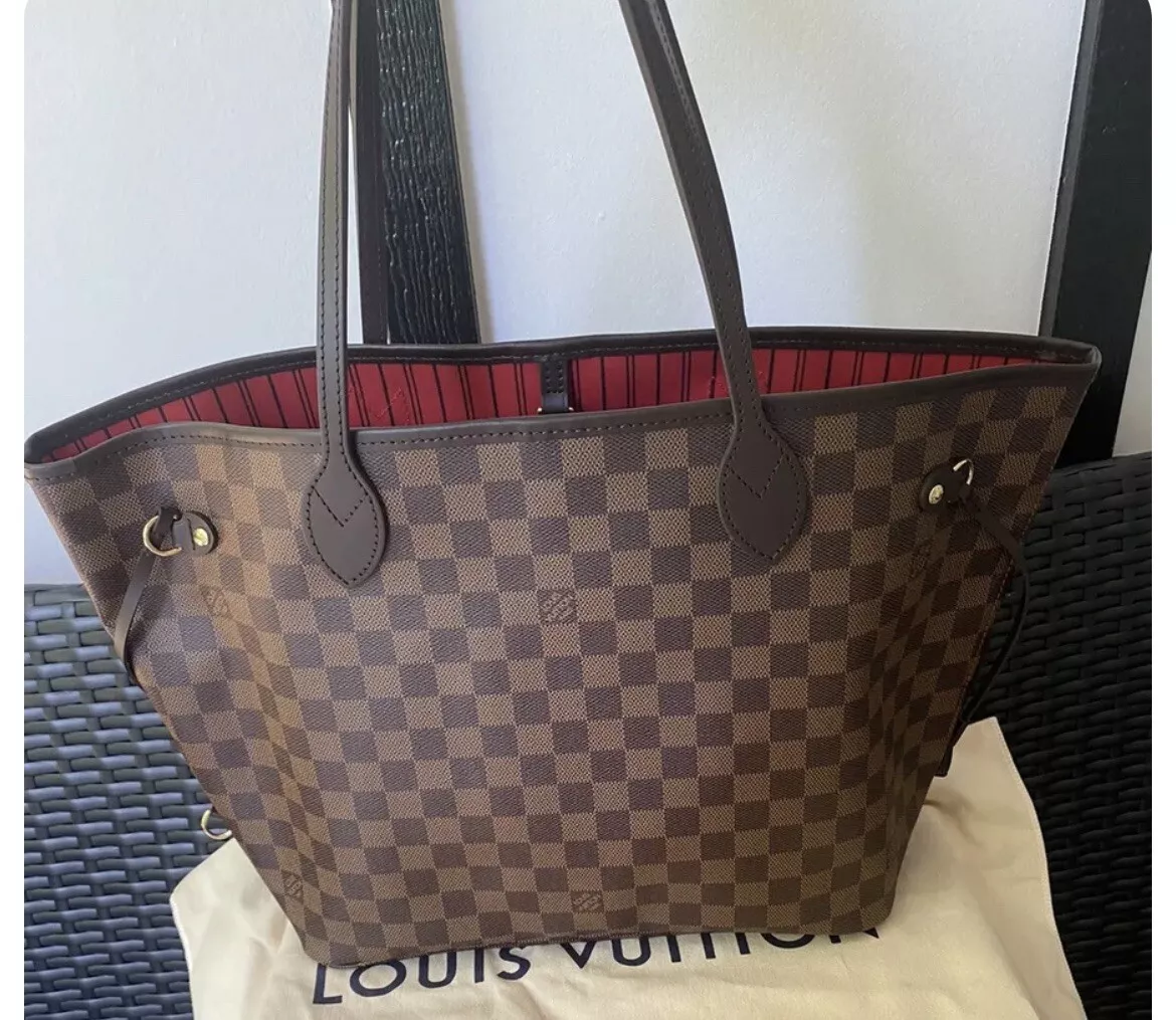 Brand New Louis Vuitton Neverfull MM Damier Ebene Tote ONLY!  (No Pouch)