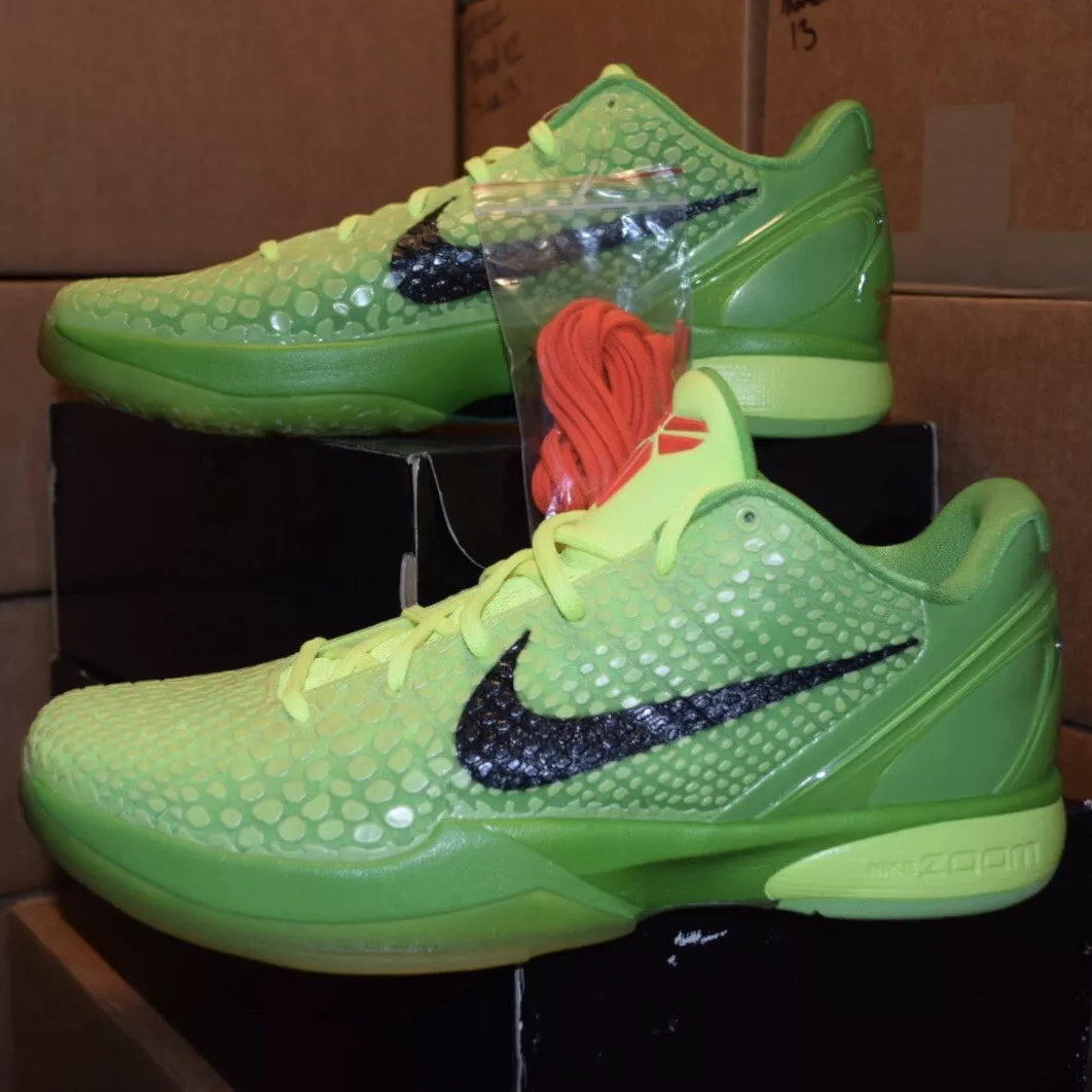 2010 Nike Kobe VI 6 Grinch Christmas 429659-701, Size 13 OG