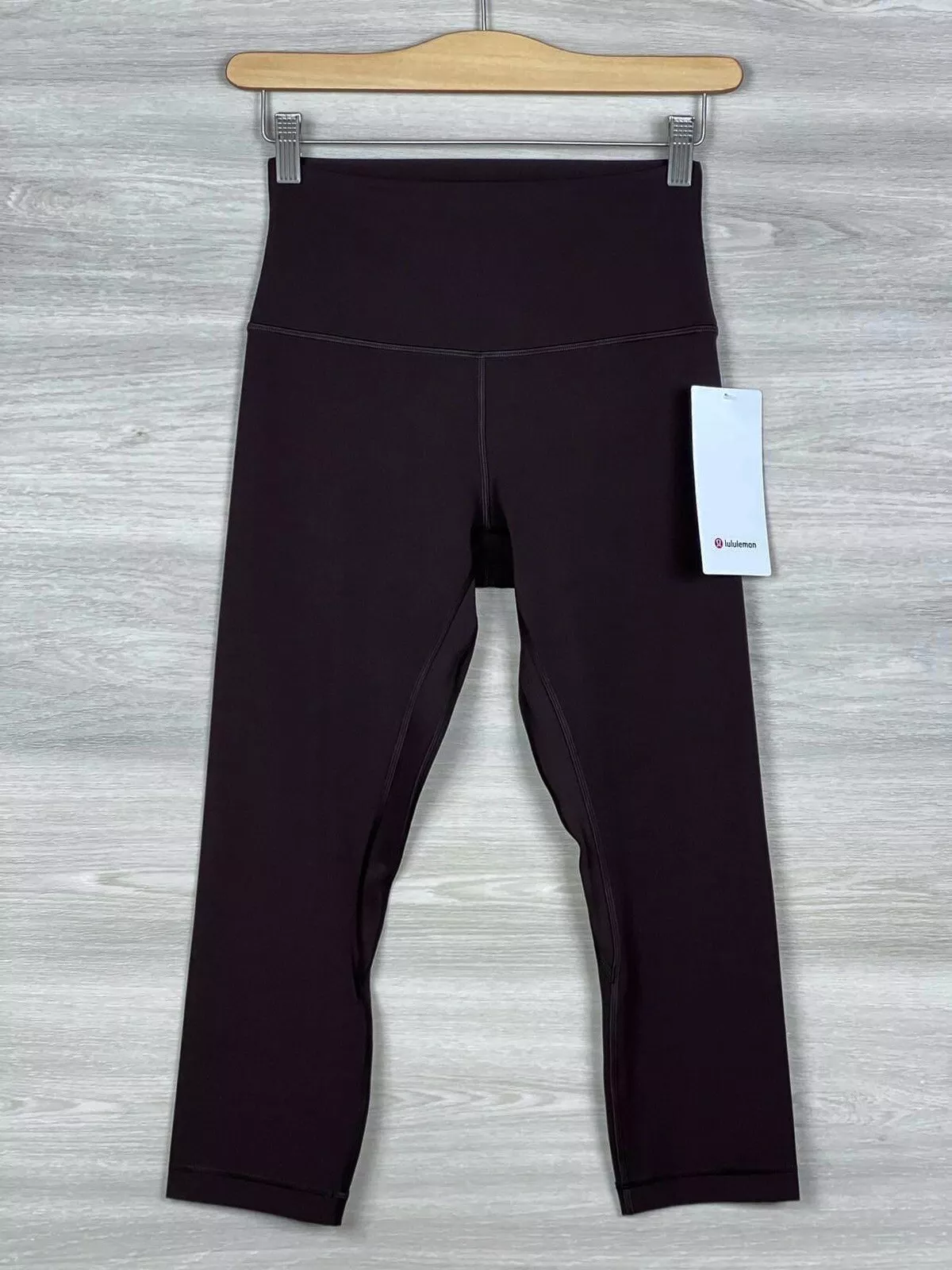 Lululemon Align High Rise Crop 21" Nulu Size 6  French Press Brown FRPR 50879