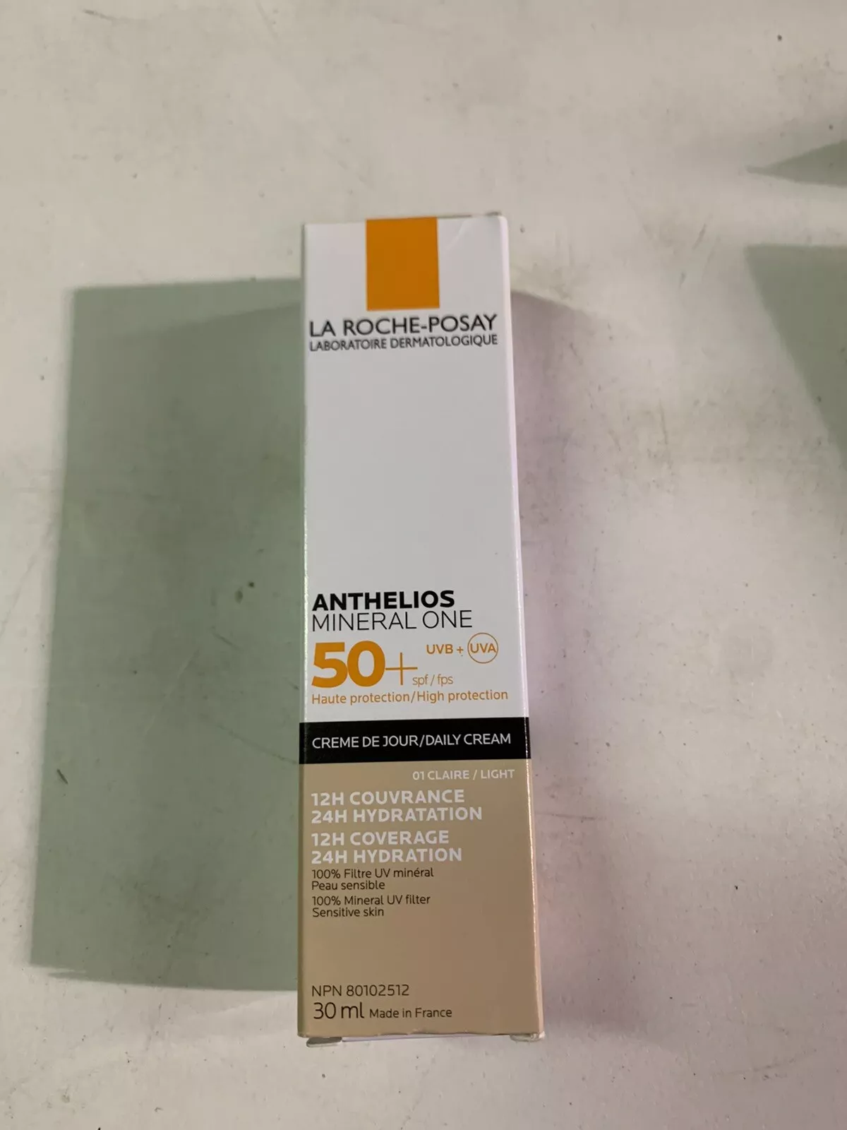 NEW! La Roche Posay Anthelios Mineral One SPF50+01 CLAIRE LIGHT 30ml Exp 12/2025