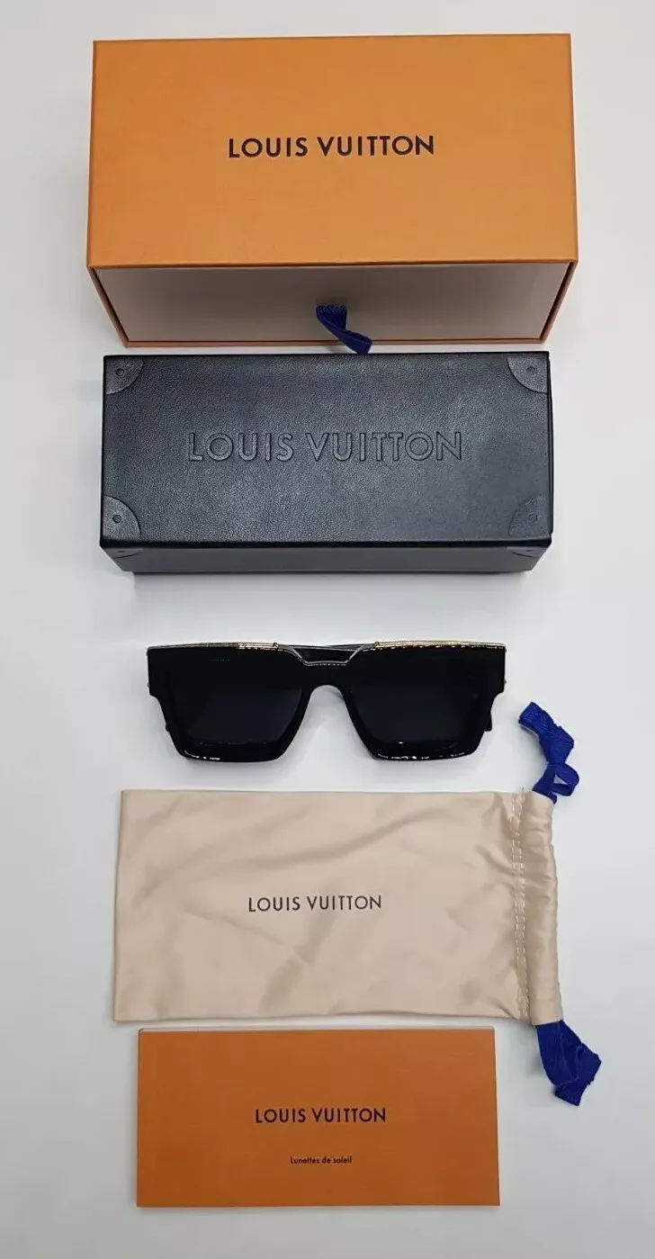 NEW!! LV 1.1 million black W sunglasses, Louis Vuitton millionaires sunglasses-