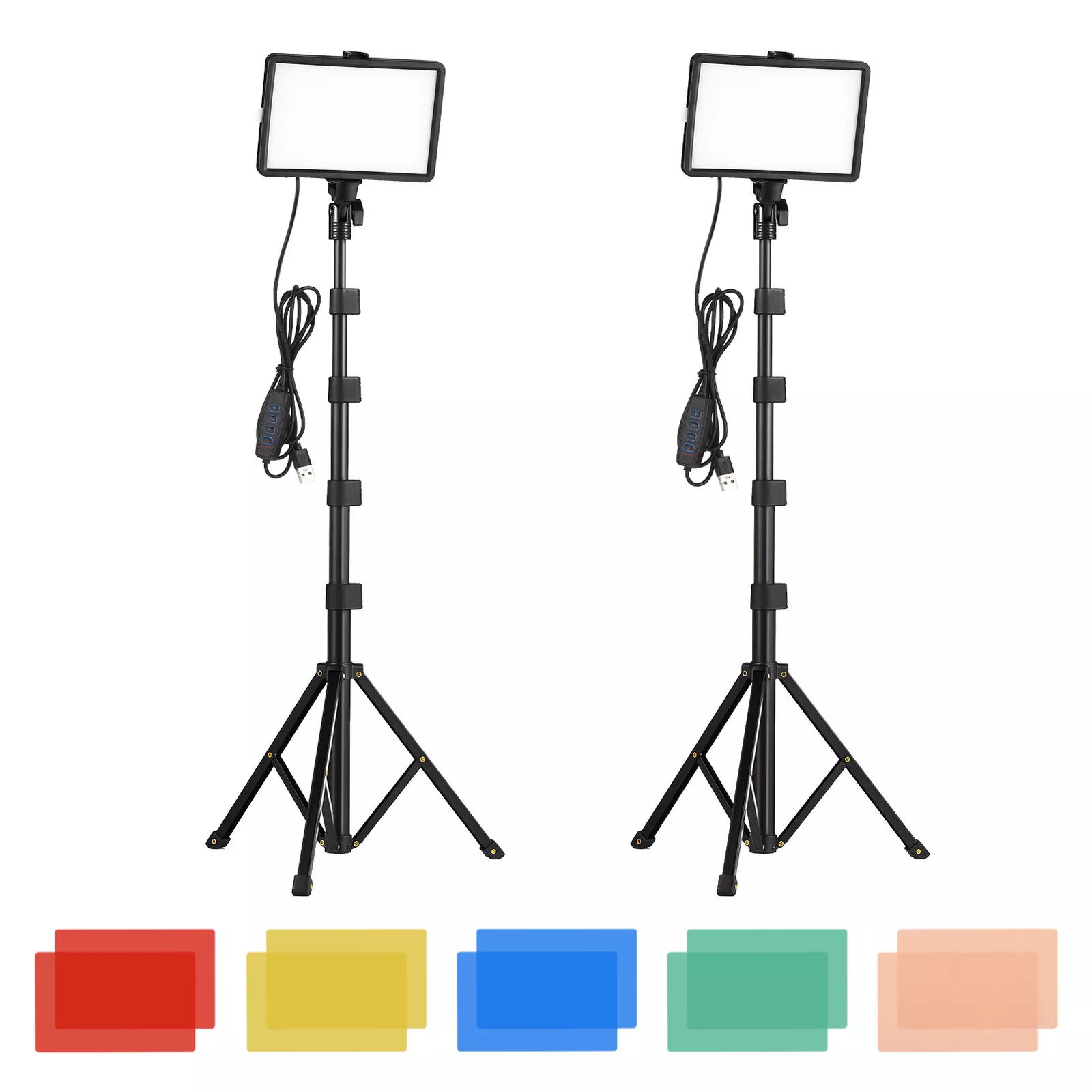 USB Video Light Set of 2, Two Tone Temperature Fillers, H1N4-