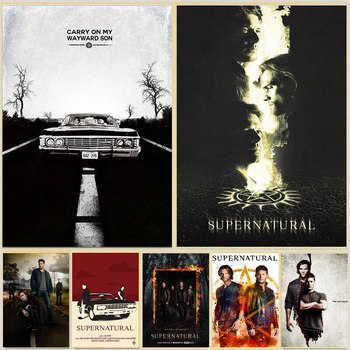 Supernatural TV Series Canvas Art Poster - Nordic Style Wall Decor for Living Room & Bedroom