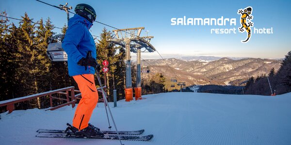 4-hodinový skipas do lyžiarskeho strediska SALAMANDRA RESORT pre deti i dospelých!