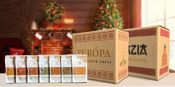 7-dielne balíky koreninových zmesí z celého sveta