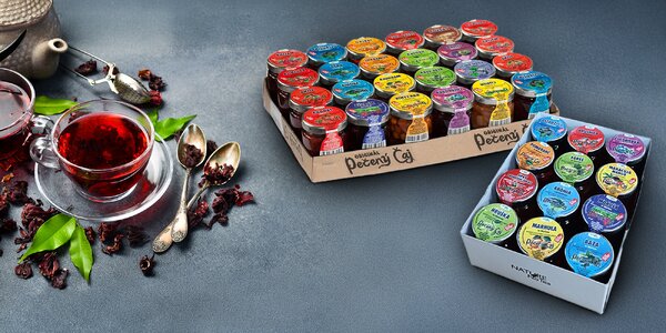 60 ml Pečené čaje pre chvíle zimnej pohody: 12 alebo 24 kusov v balení