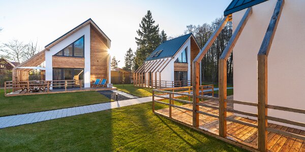 Moderné škandinávske domčeky na Baltiku až pre 6 osôb