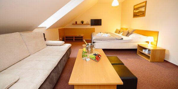 Kašperské hory s jedlom aj privátnym wellness