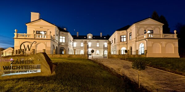 Pobyt na Zámku Wichterle s jedlom aj wellness