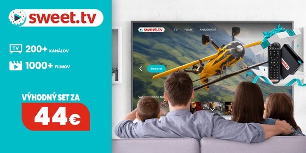 Set-top box spolu s 3-mesačným predplatným od Sweet.tv