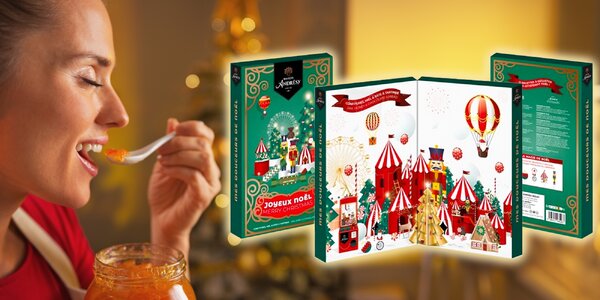 Adventný kalendár plný marmelád: malina, čerešňa, figa a iné