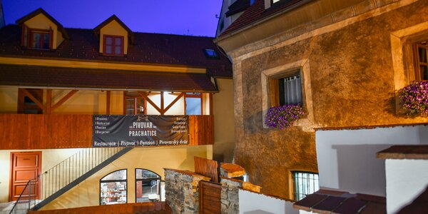 Pobyt v Pivovare Prachatice: raňajky a pivná degustácia