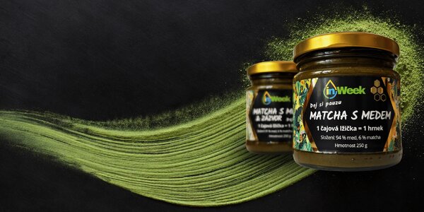 Unikátna zmes medu a matchy od českých výrobcov