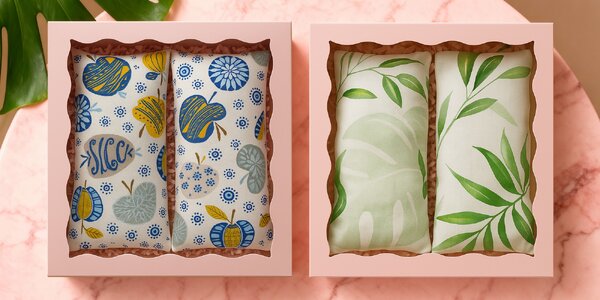 Darčekový set 2 bylinných vankúšikov proti bolesti