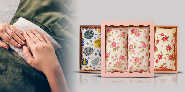 Darčekový set 2 bylinných vankúšikov proti bolesti