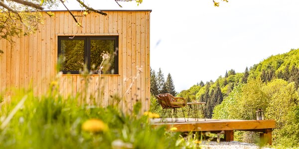 Pobyt v drevenom domčeku uprostred prírody