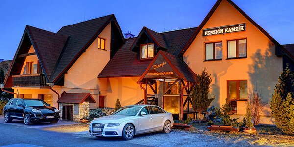 Dovolenka pod Tatrami v Penzióne Kamzík*** s relax zónou a polpenziou