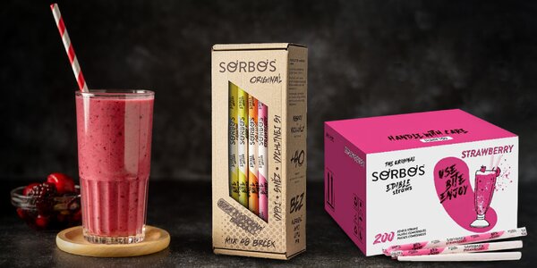 Jedlé ovocné slamky: MIX 16 ks alebo 200 ks balenie