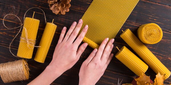 Sady na výrobu sviečok zo 100% včelieho vosku