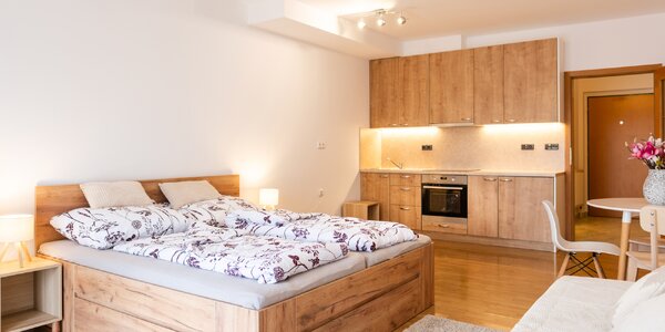 Apartmány v srdci Poděbrad: raňajky aj procedúry