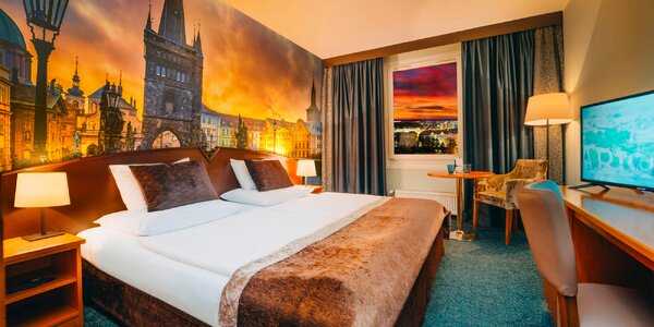 4* trendový hotel v pražských Holešoviciach s raňajkami