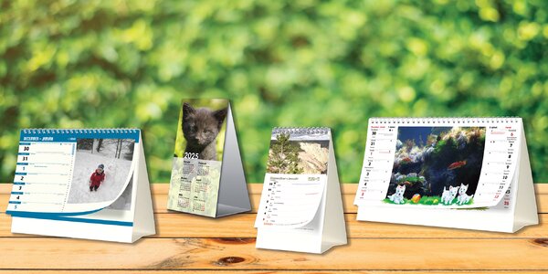 Stolné kalendáre vyskladané z vašich fotiek