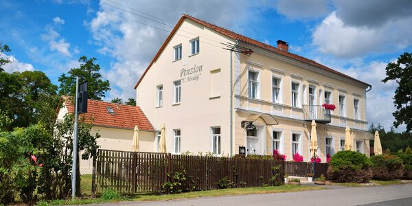 Príjemný penzión pri Orlíku: jedlo, bazén aj záhrada