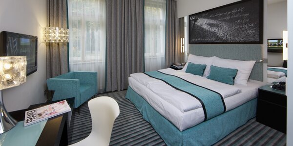 Moderný hotel kúsok od Petřína: raňajky v cene