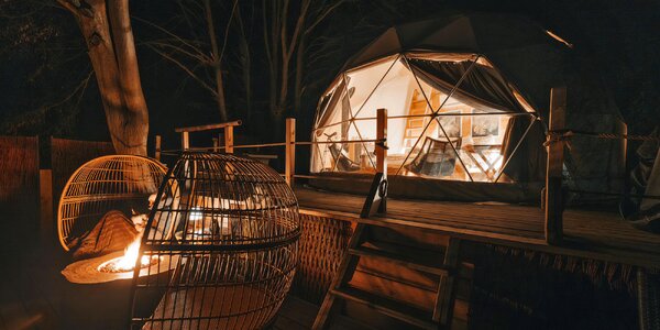 Glamping: iglu pri Prachovských skalách, sauna a možnosť raňajok