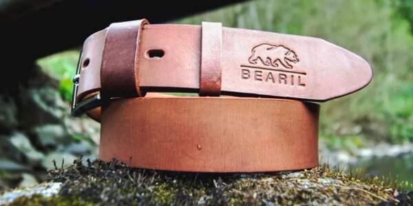 Pánsky opasok z hovädzej kože slovenskej výroby