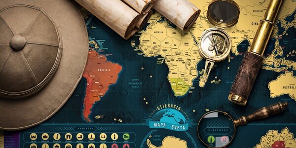 Stieracie mapy sveta, Európy či Slovenska: Váš spoločník na leto