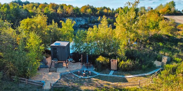 Vybavený posed pre 2 osoby na okraji CHKO Brdy