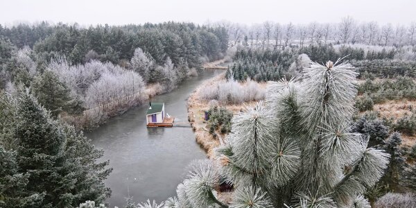 Pokojná dovolenka na juhu Čiech: domčeky na vodnej hladine