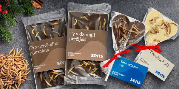 Chrumkavá výzva: čokolády a lízanky s červíkmi