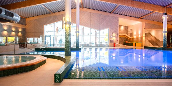 Luxusný hotel v Szczyrku: vodný svet, raňajky aj polpenzia