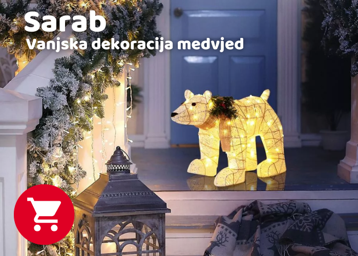 vanjska dekoracija medvjed