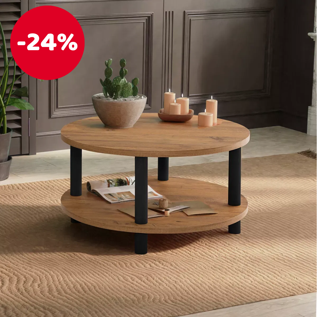 Stolić za kavu Robin (crna + bor atlantic)