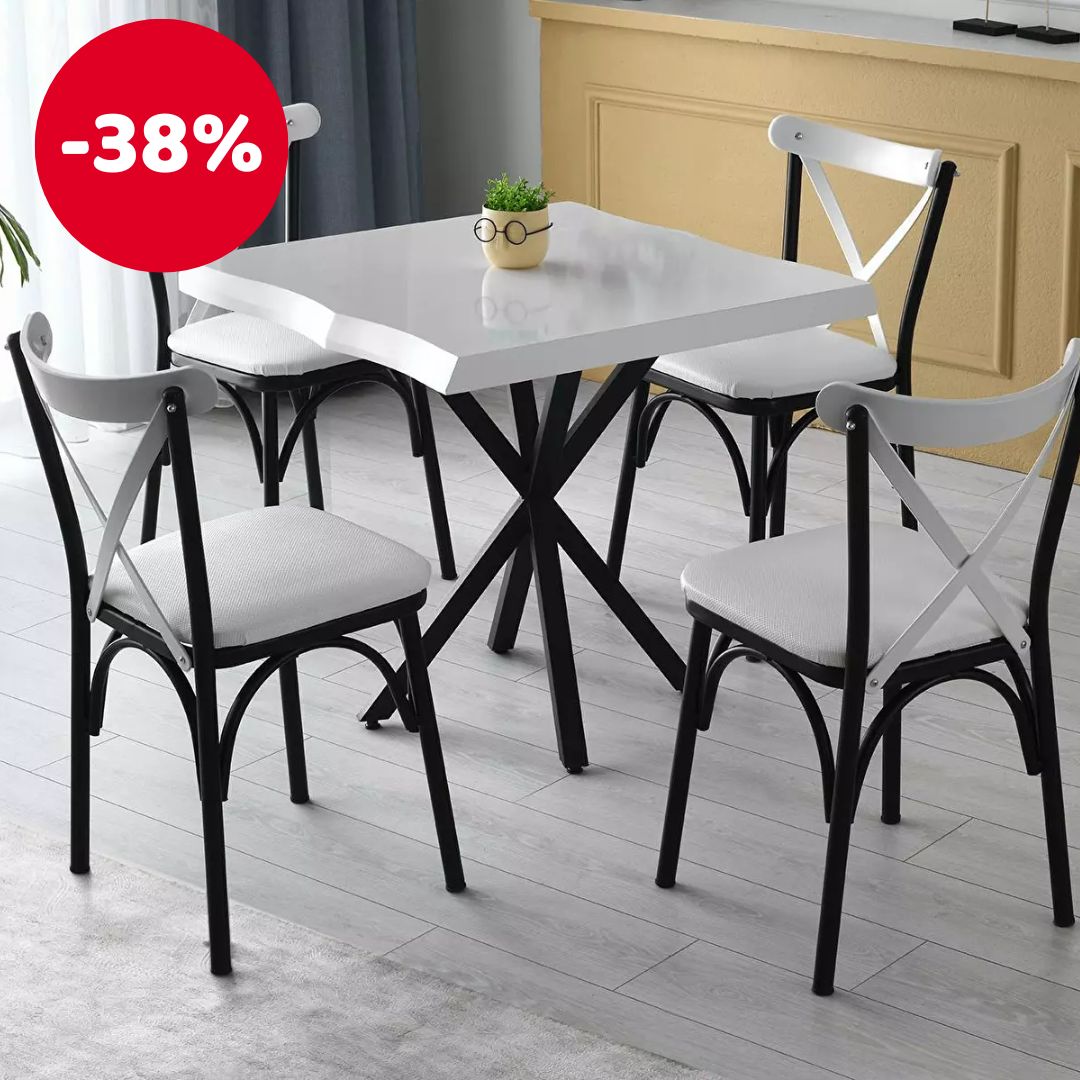 Blagovaonski stol (za 4 osobe) Samba (bijela)