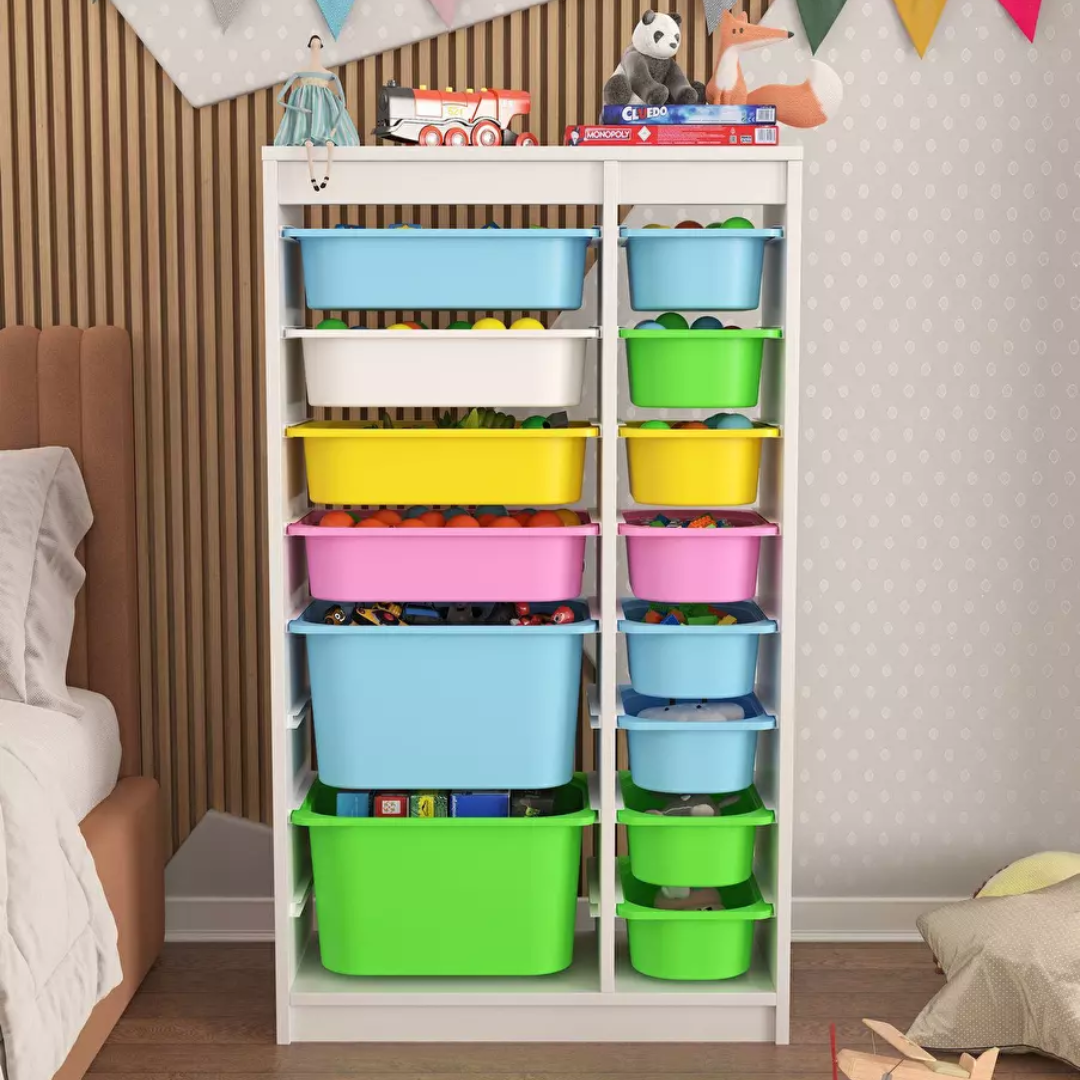 Játékrendszerező Dremonka 6 (fehér + többszínű)