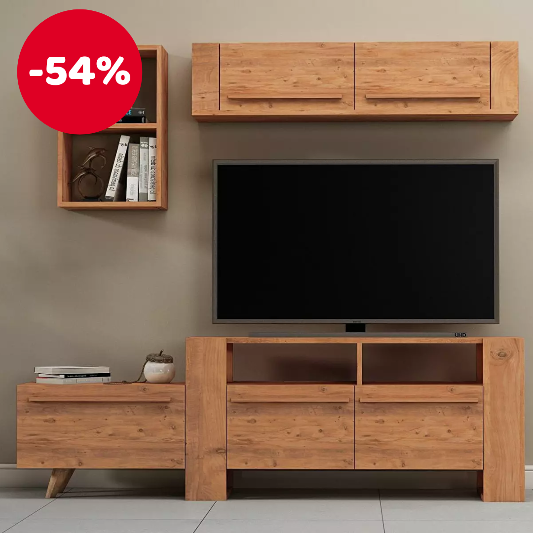 Nappali fal Detabu 2 (atlanti fenyő)